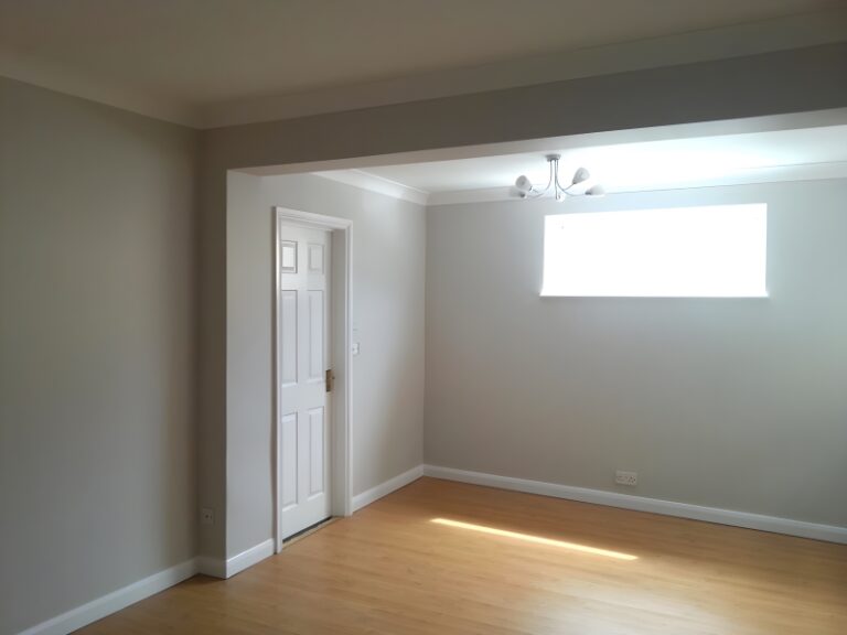 Before and After room repainting transformation in Hertfordshire